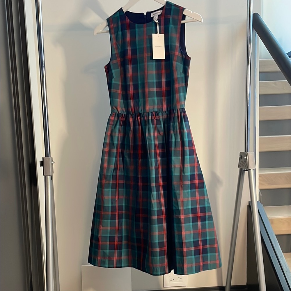 Plaid Sleeveless Dress